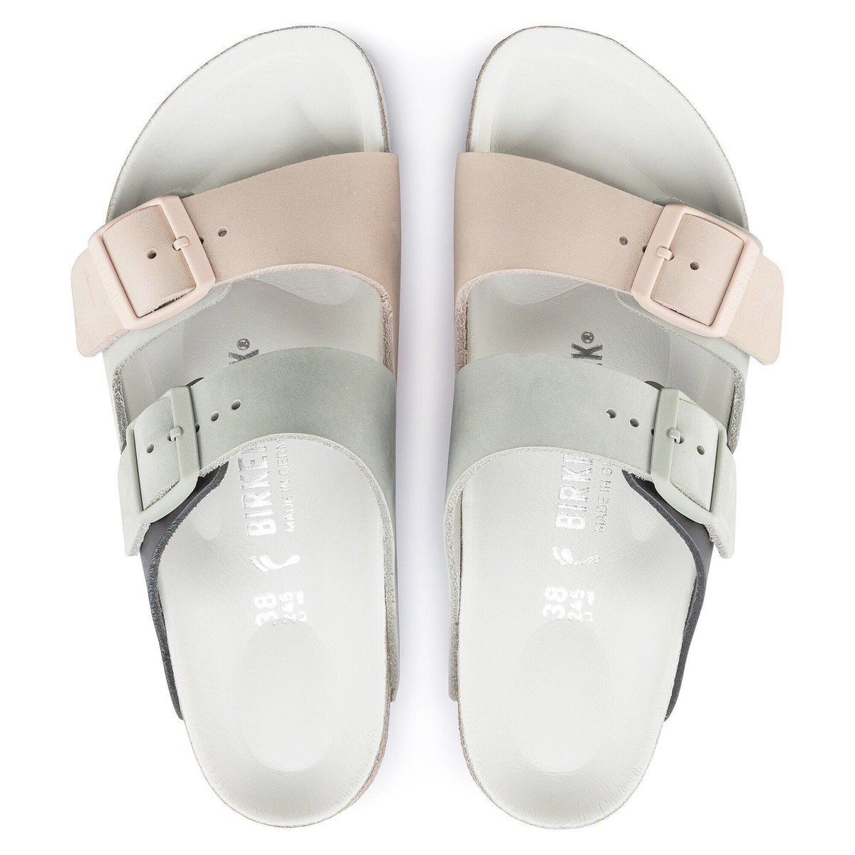 Arizona Split Nubuck Leather Mineral/Light Rose