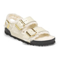 Milano Shearling Natural Leather-Shearling High Shine Ecru