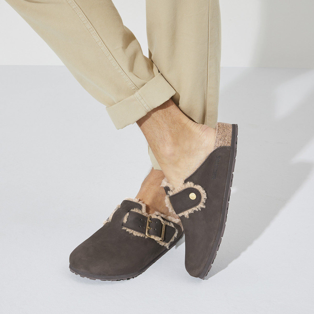 Boston Bold Shearling Leather Espresso