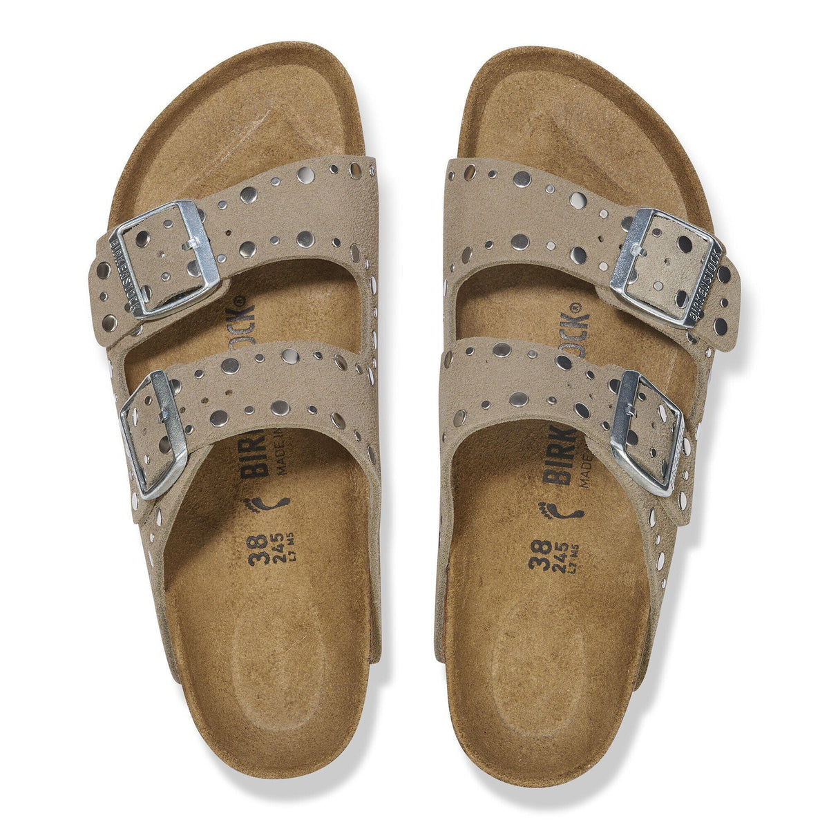 Arizona Rivet Suede Leather