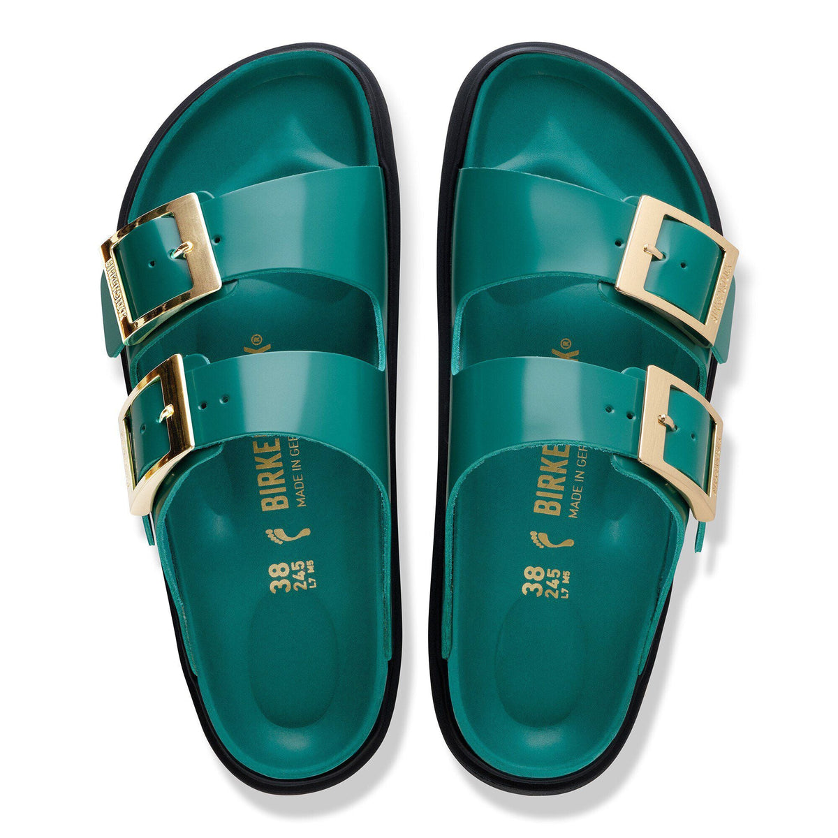 Arizona Droplet Buckle Natural Leather Patent