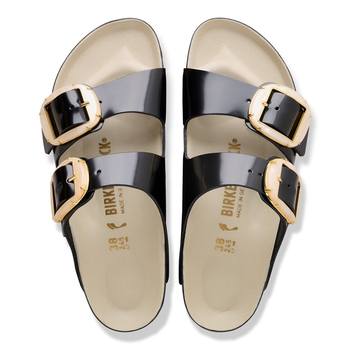 Arizona Big Buckle Natural Leather Patent