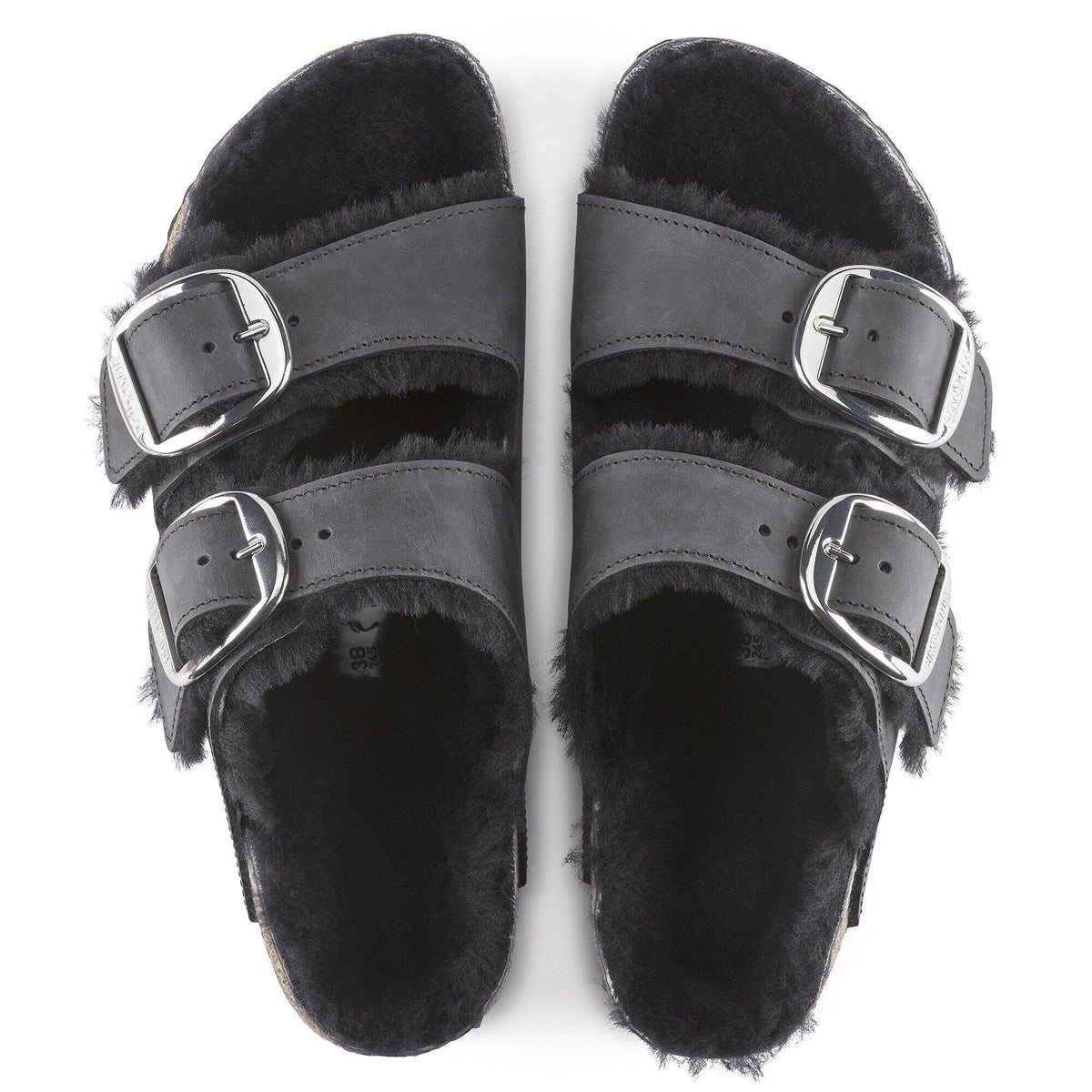 Arizona Big Buckle Shearling Natural Leather Oiled