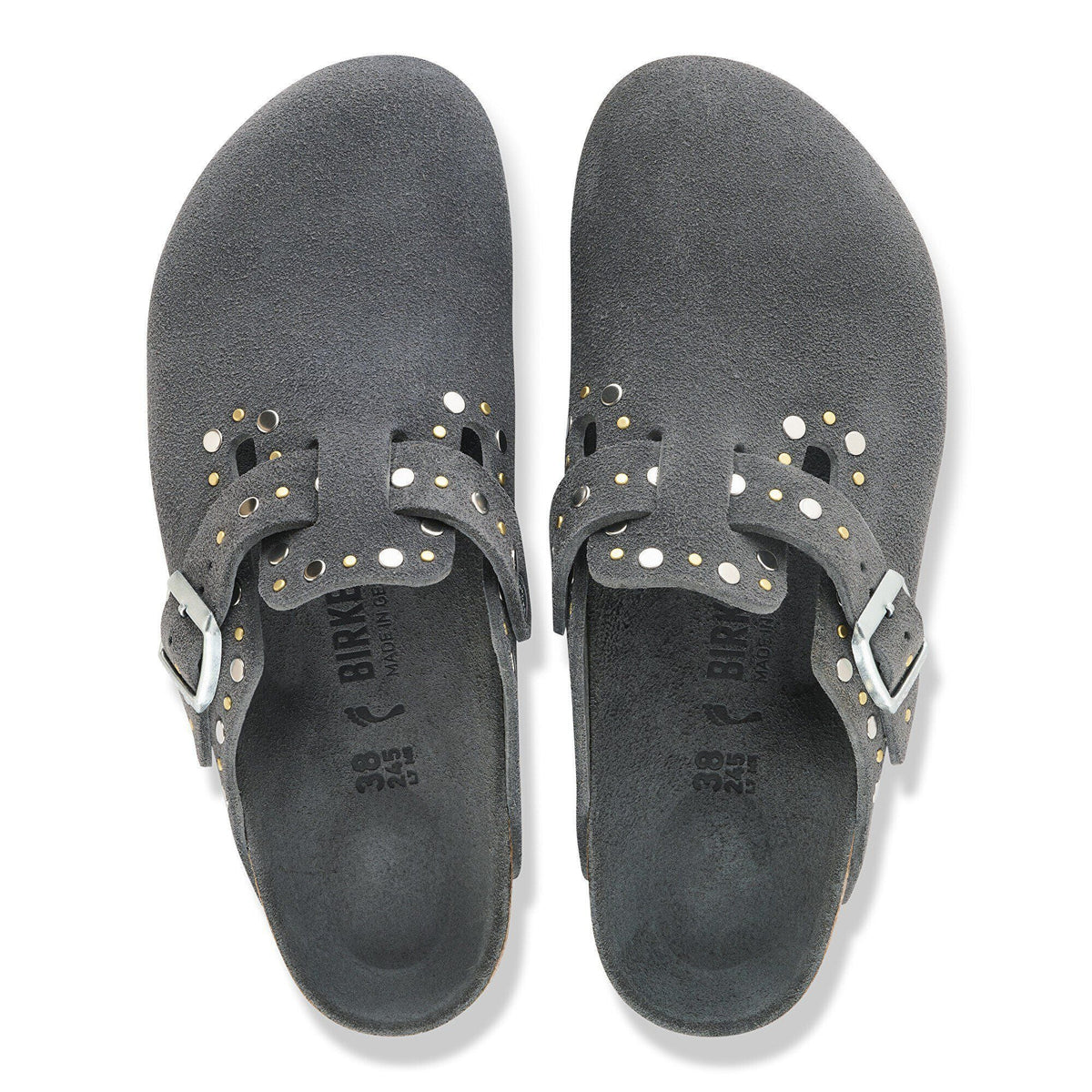 Boston Rivet Suede Leather