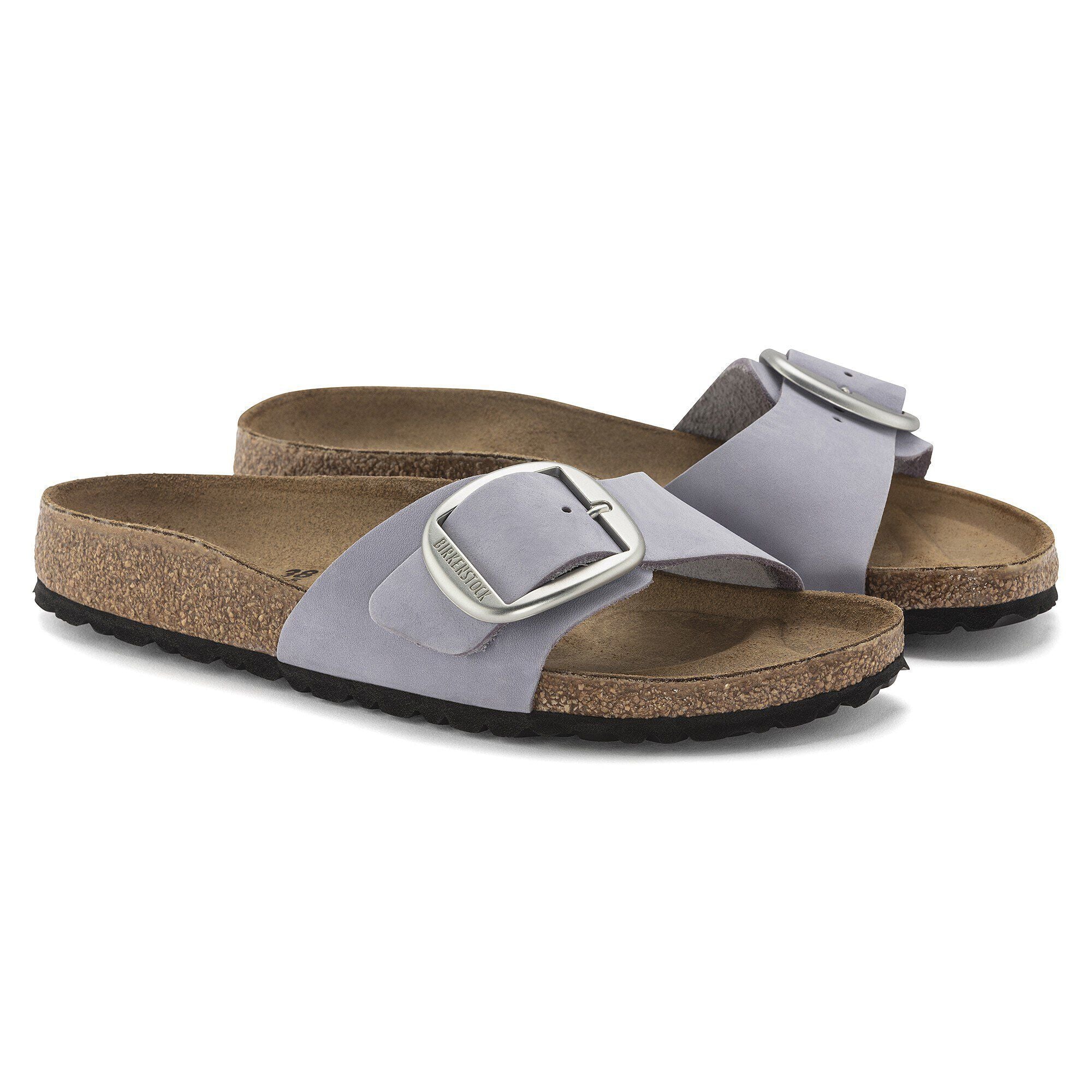 Madrid Big Buckle Nubuck Leather Purple Fog