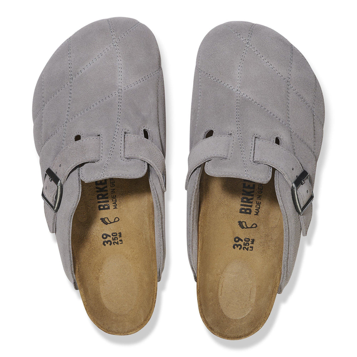 Boston Quilted Suede Leather Stone Coin