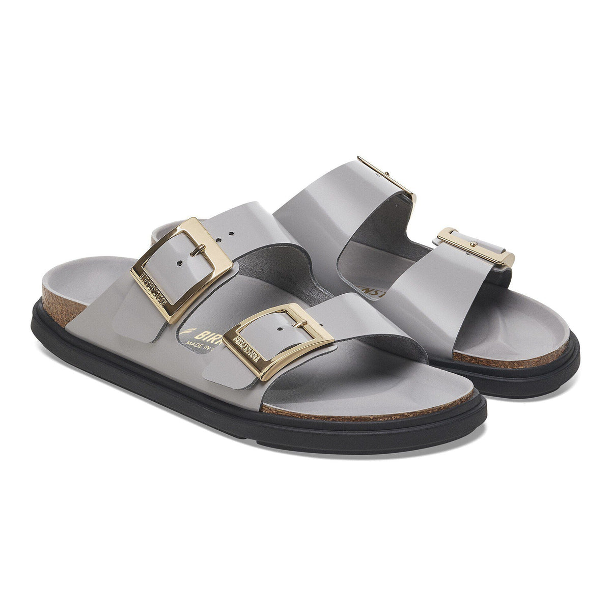 Arizona Droplet Buckle Natural Leather Patent