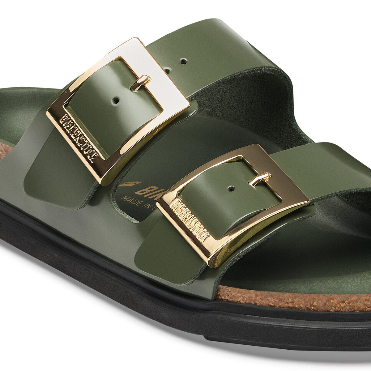 Arizona Droplet Buckle Natural Leather Patent