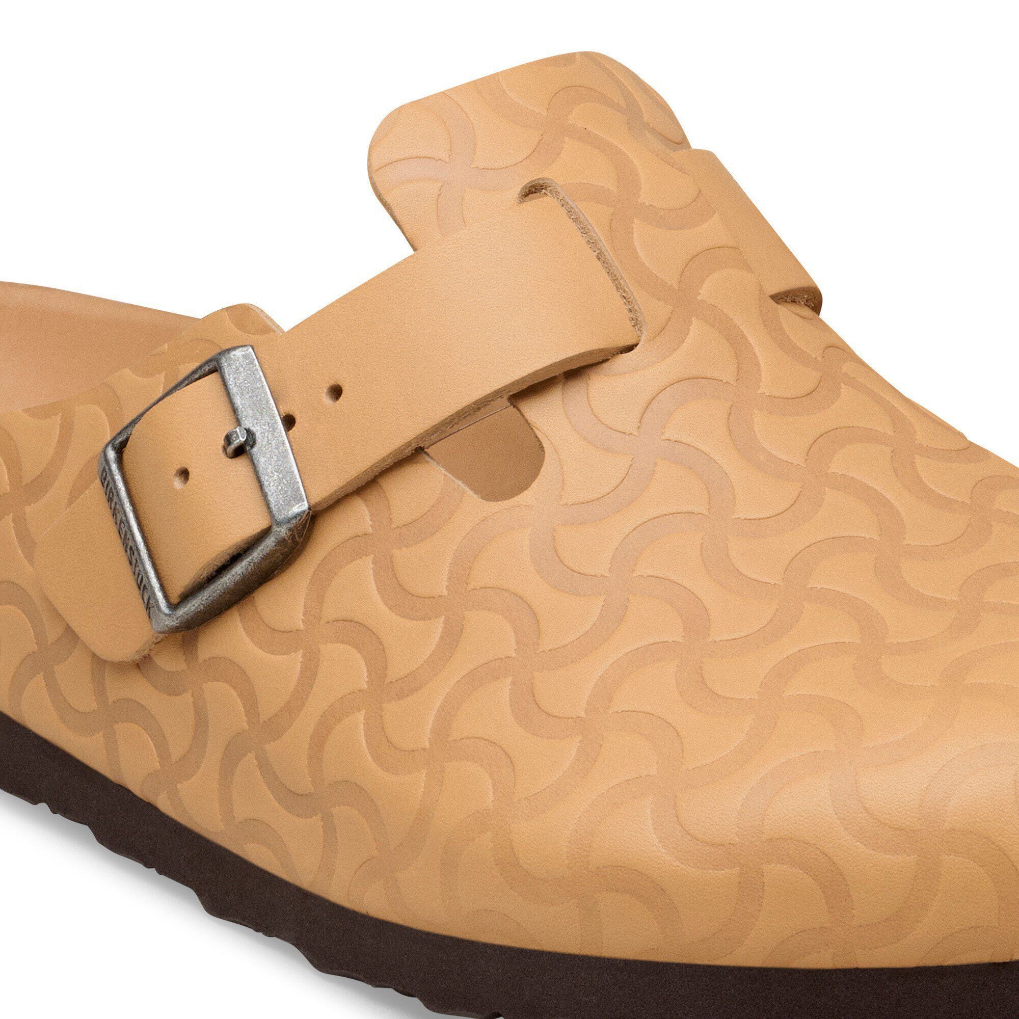Boston Natural Leather Embossed