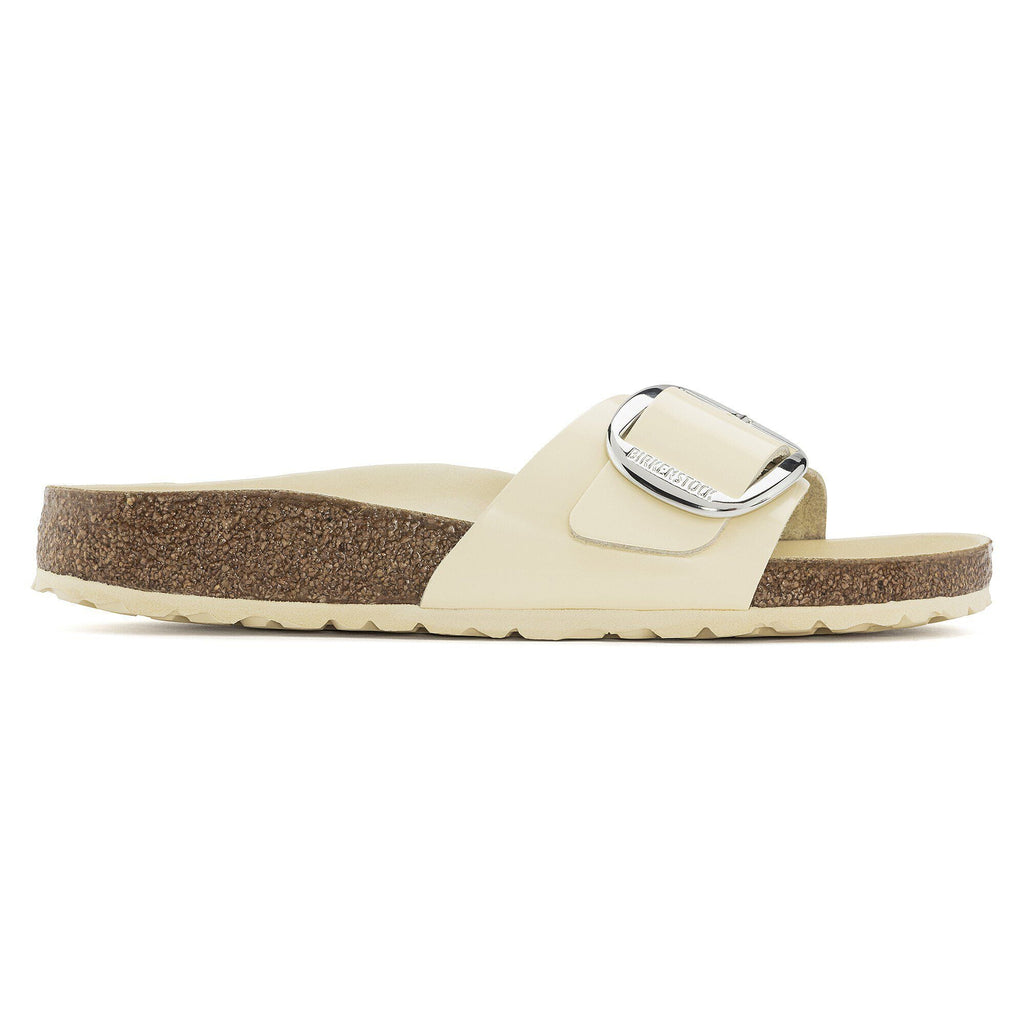 Madrid Big Buckle Natural Leather Patent High Shine Butter