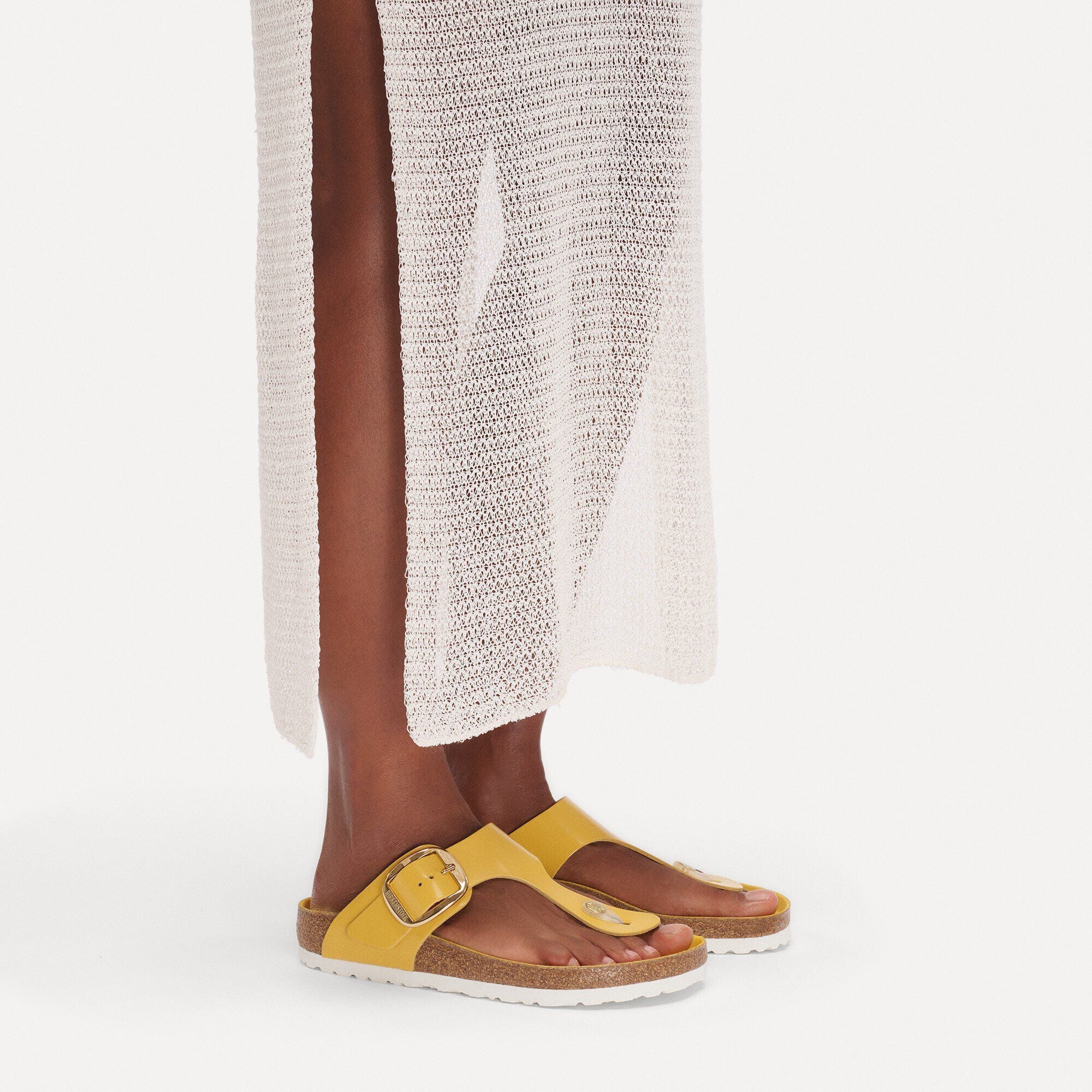 Gizeh Big Buckle Natural Leather Patent