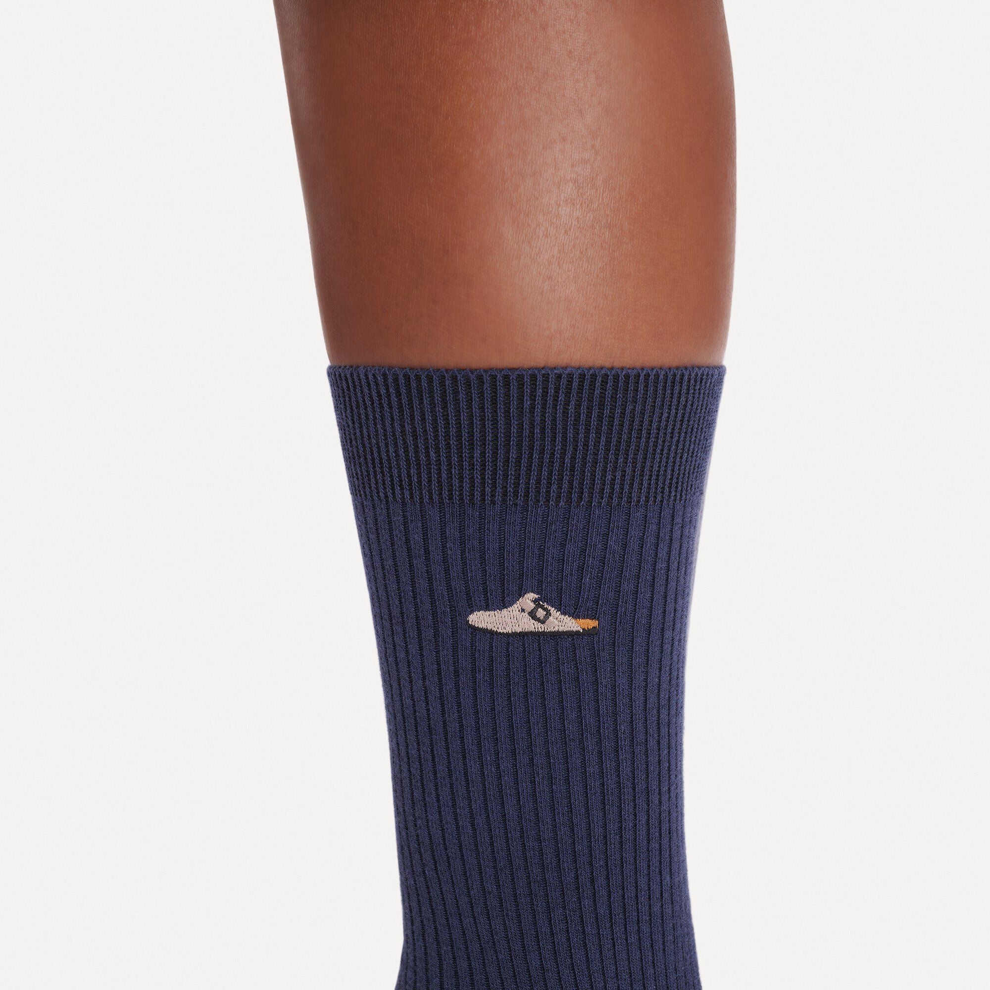 Cotton Ribbed Socks Cotton/Polyamid/Elastane