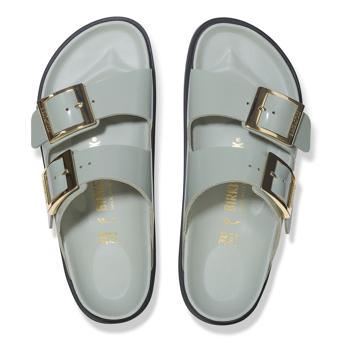 Arizona Droplet Buckle Natural Leather Patent