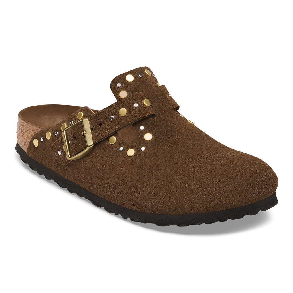 Boston Rivet Suede Leather