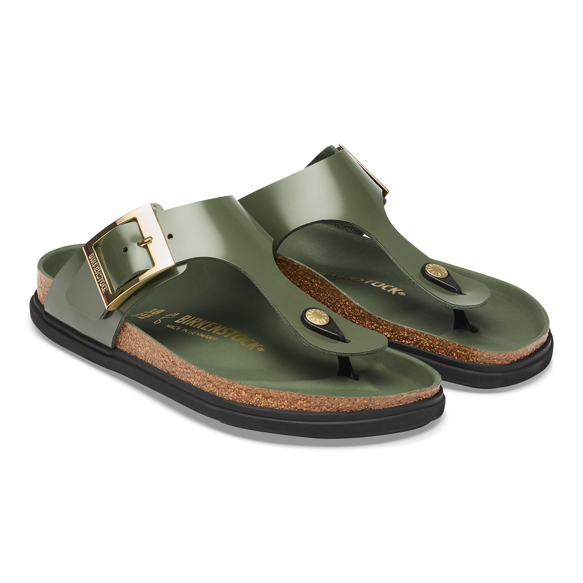 Gizeh Droplet Buckle Natural Leather Patent