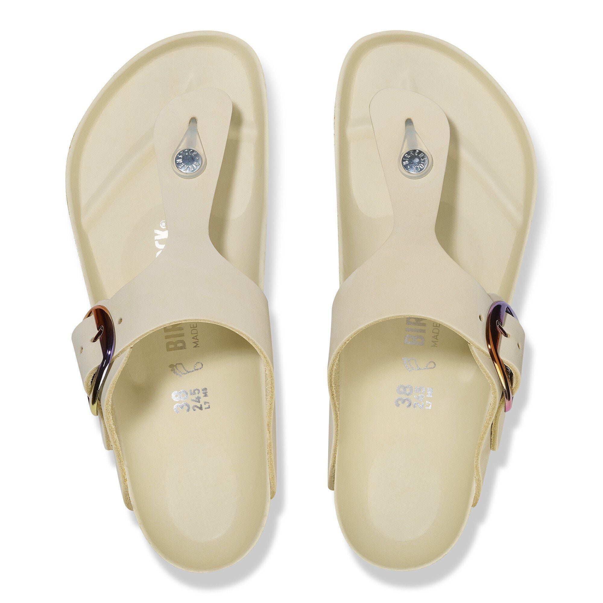 Gizeh Big Buckle Natural Leather Nubuck