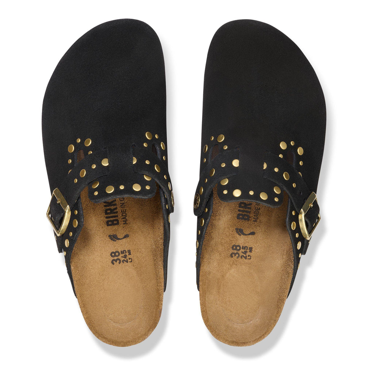 Boston Rivet Suede Leather
