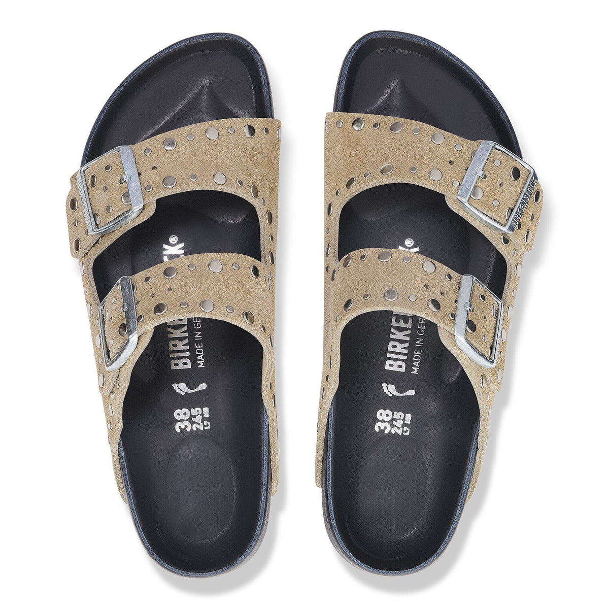 Arizona Rivet Suede Leather