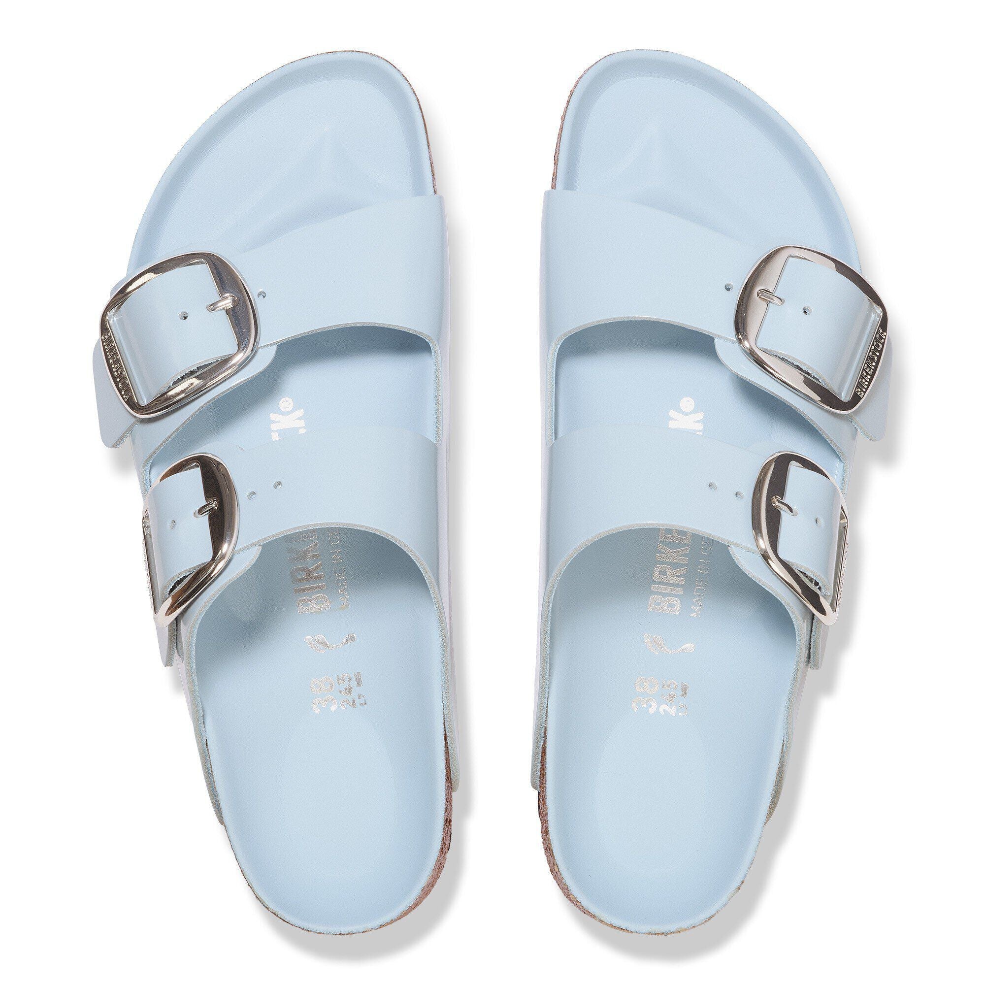 Arizona Big Buckle Natural Leather Patent