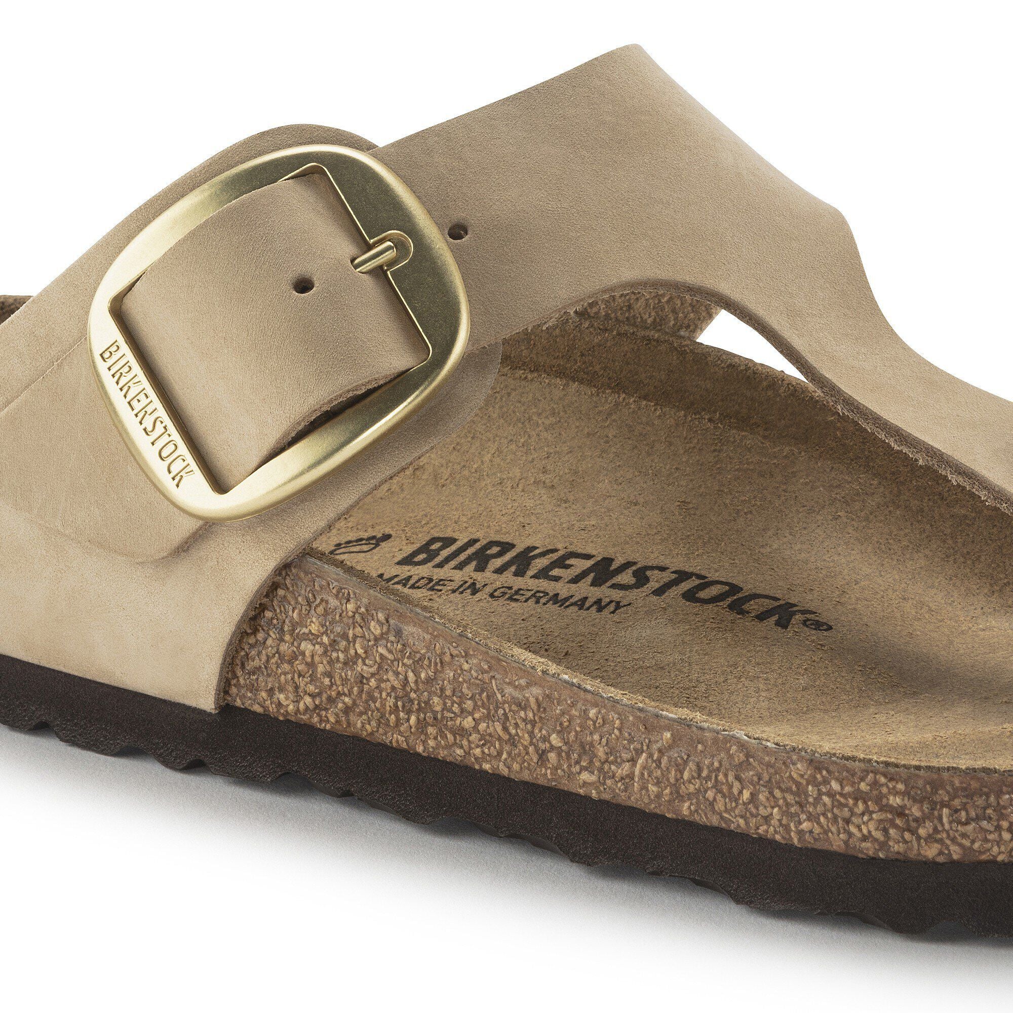 Gizeh Big Buckle Nubuck Leather