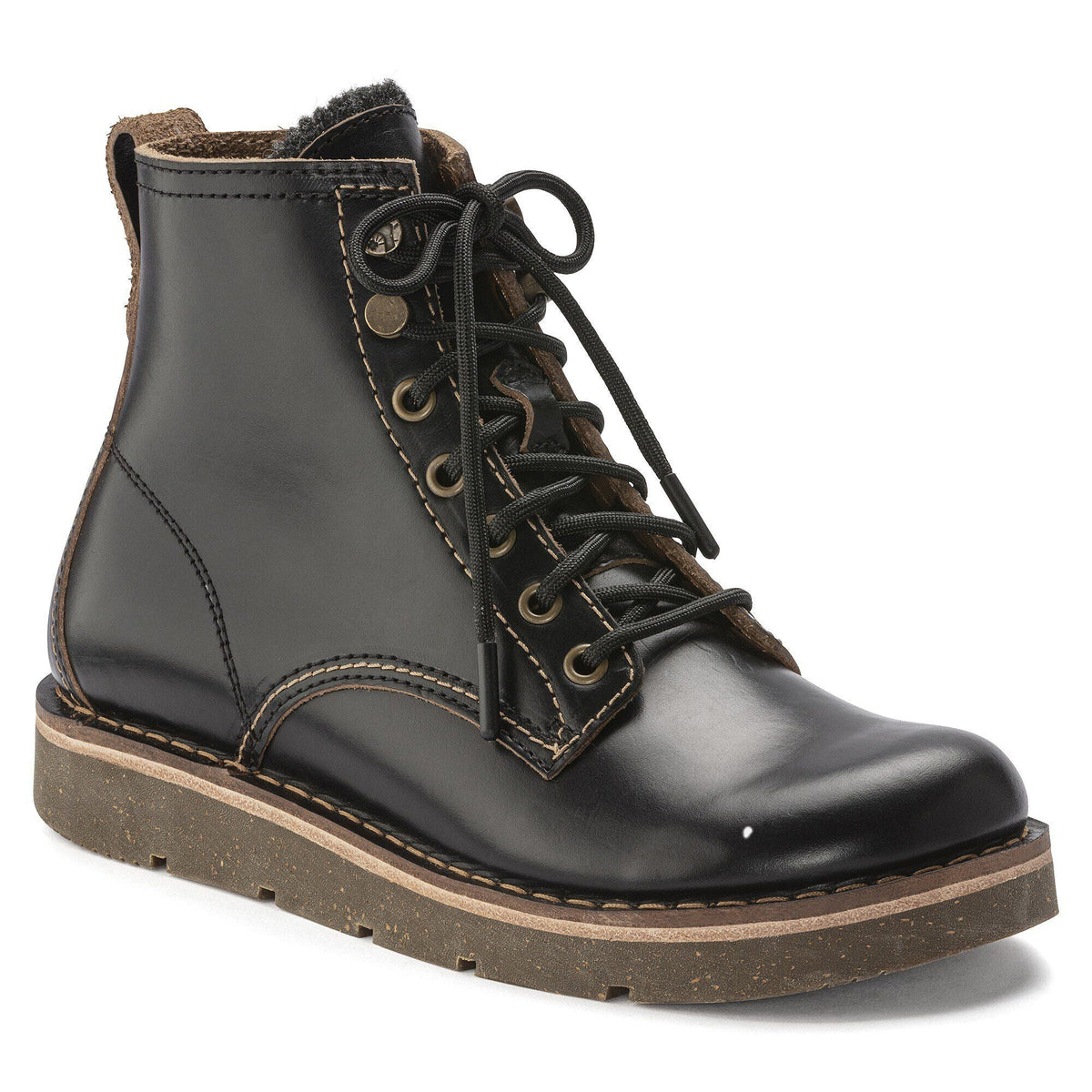 Birmingham Lace Women Natural Leather Oiled