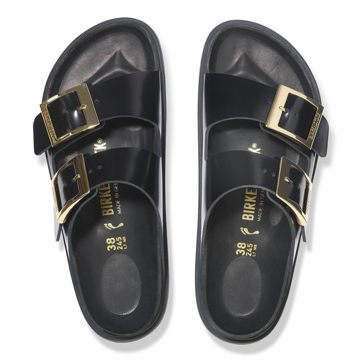 Arizona Droplet Buckle Natural Leather Patent