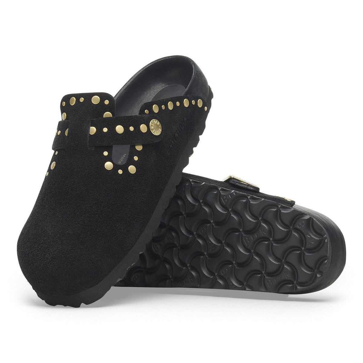 Boston Rivet Suede Leather