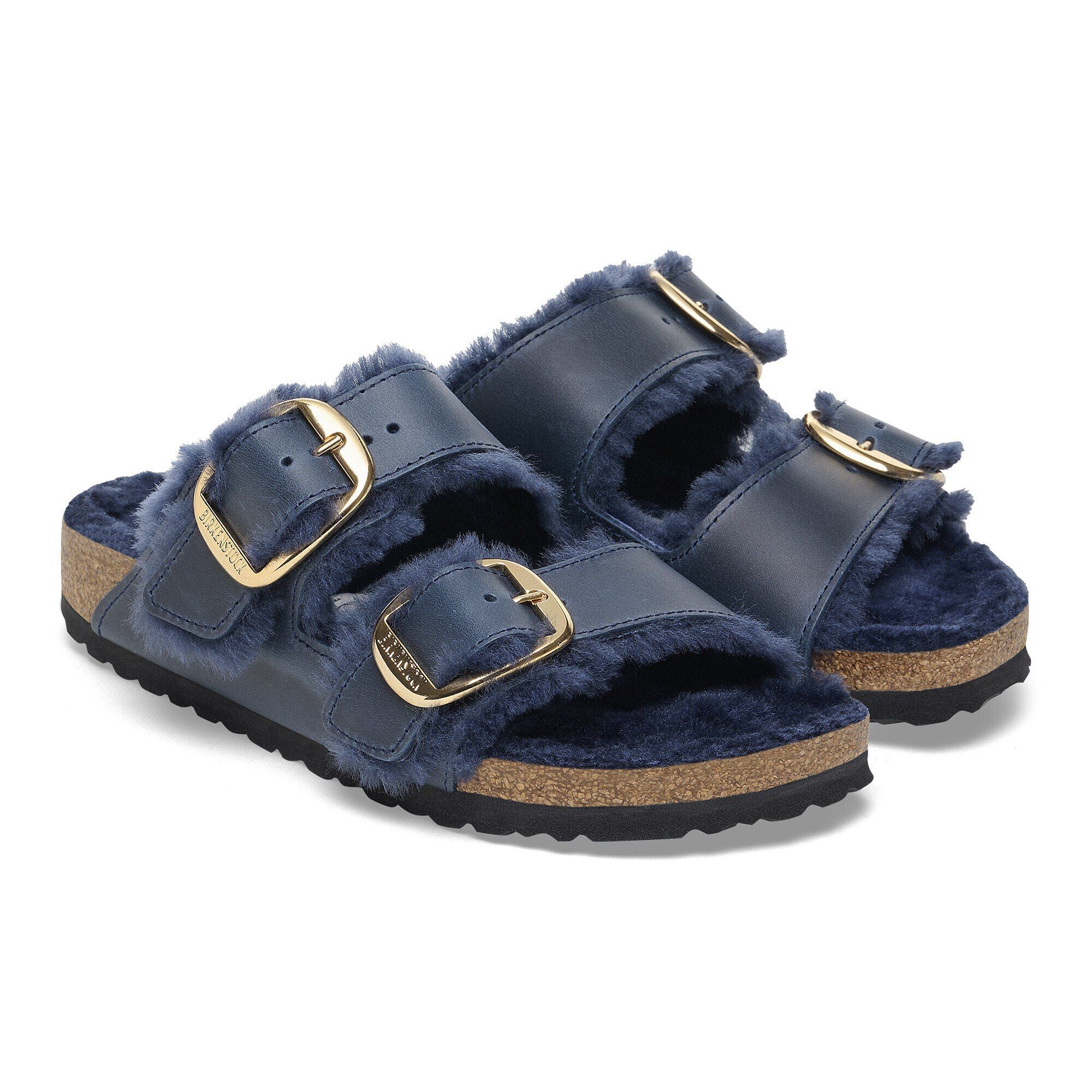 Arizona Big Buckle Shearling Natural Leather Oiled