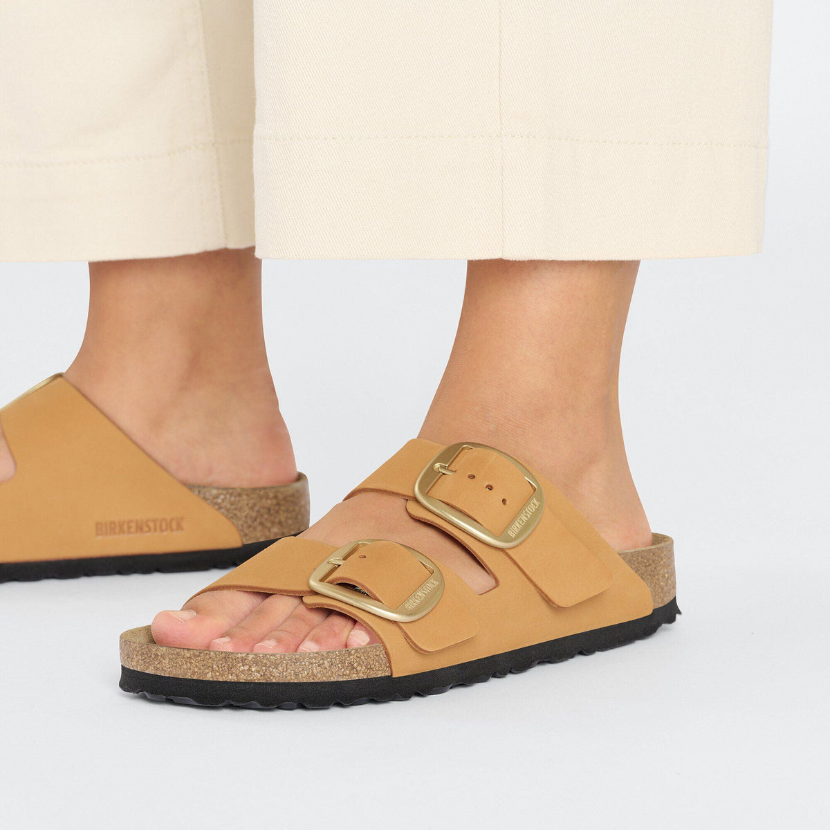 Arizona Big Buckle Nubuck Leather Burnt Orange