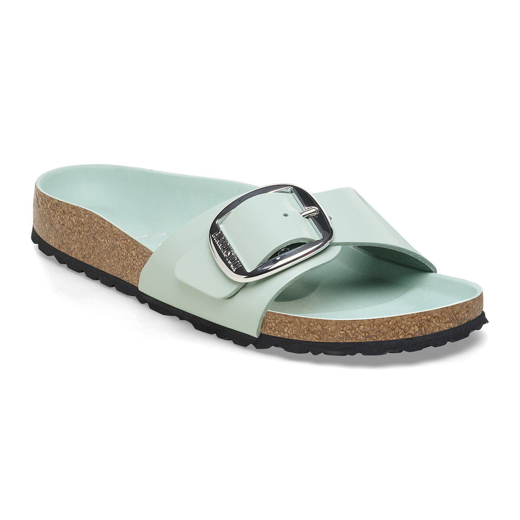 Madrid Big Buckle Natural Leather Patent