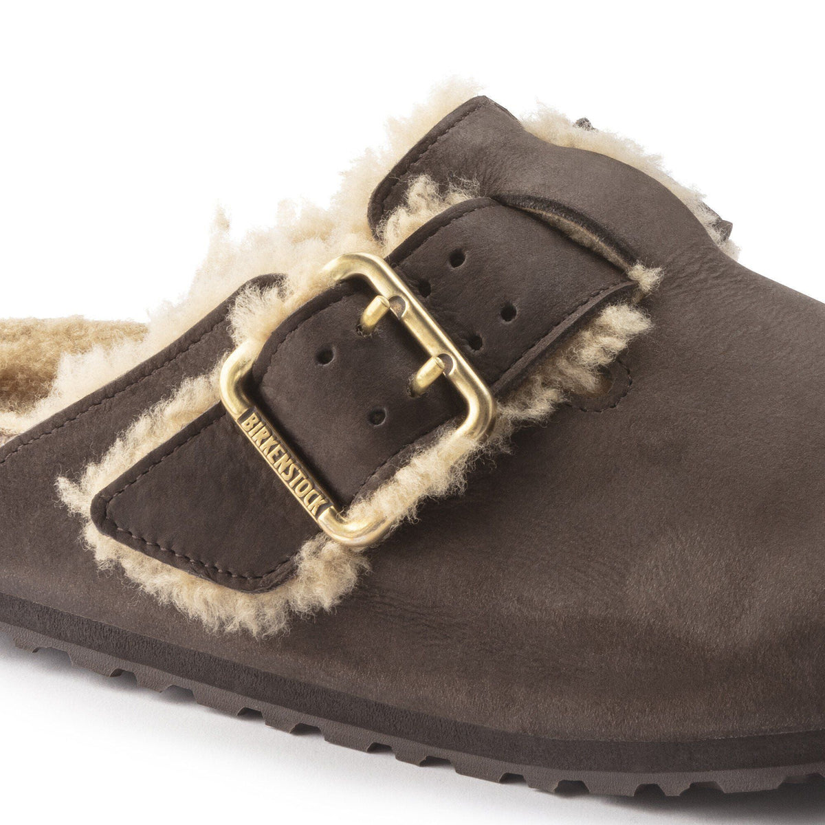 Boston Bold Shearling Leather Espresso