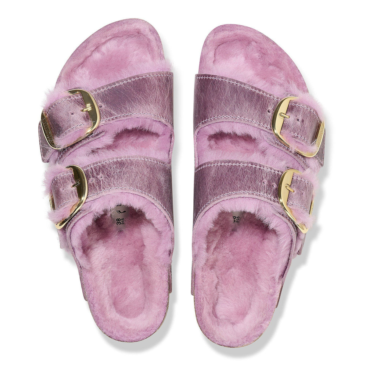 Arizona Big Buckle Shearling Natural Leather Oiled