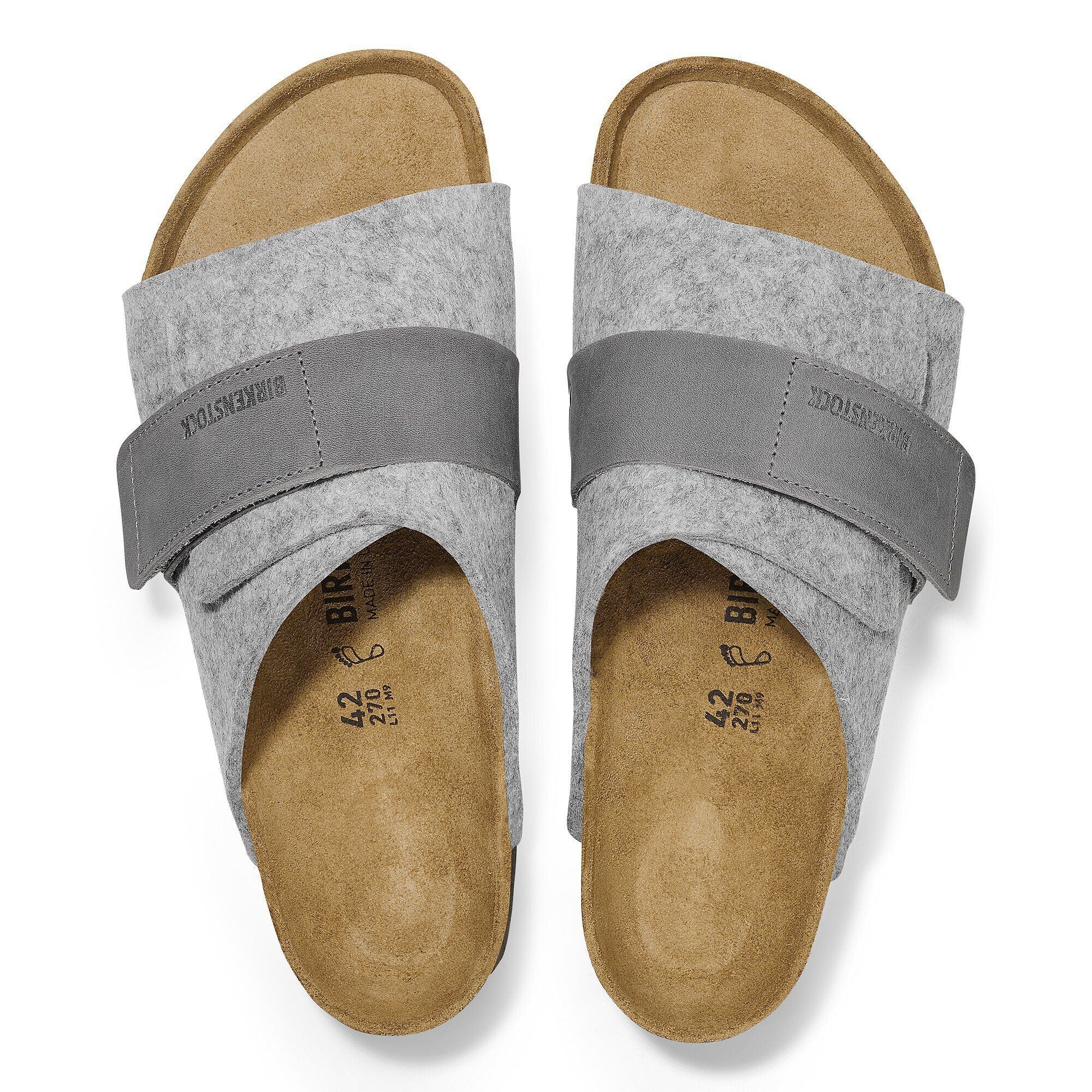 Kyoto Leather/Textile/Felt Light Gray