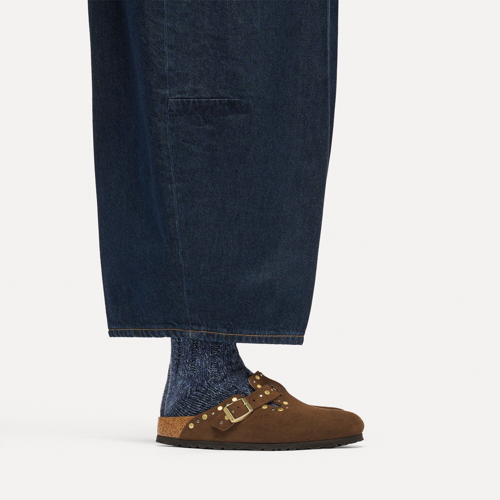 Boston Rivet Suede Leather